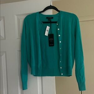 Ann Taylor 100% cashmere button down cardigan